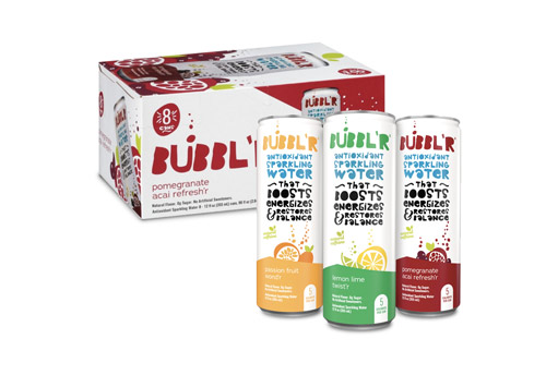Bubbl'r assorted flavor 8-pack and three cans