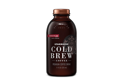 A single Starbucks Cold Brew product bottle