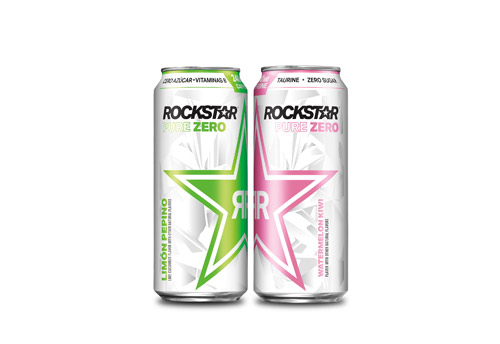 2 Rockstar Pure Zero cans