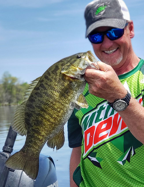 Kurt Walbeck holding a fish