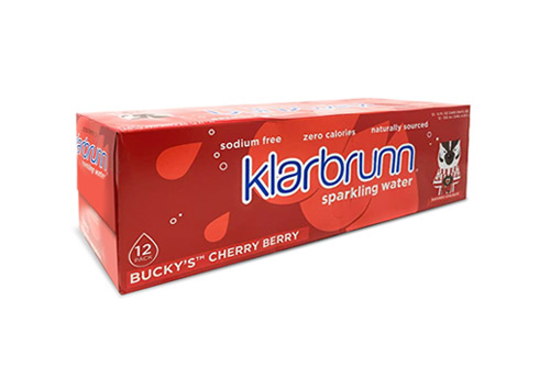 12-Pack of Klarbrunn Bucky's Cherry Berry Sparkling Water