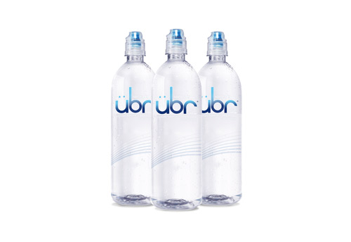 3 bottles of Ubr Water