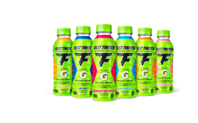 Fast Twitch energy drink bottles