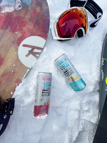Granite Peak Bubblr Tasting cans on the ground