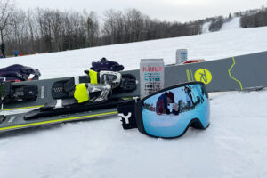 Granite-Peak-Bubblr-Tasting-14 Granite Peak Bubblr Tasting cans near skis