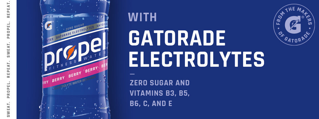 Propel with Gatorade Electrolytes