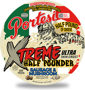 Portesi Xtreme Pizza Sausage & Mushroom