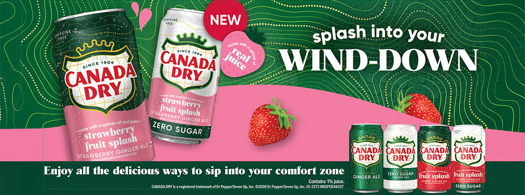 Canada Dry Strawberry Fruit Splash and Canada Dry Strawberry Fruit Splash Zero Sugar